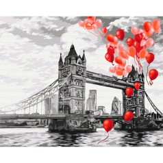 Картина за номерами: Повітряні кульки над Тауерським мостом