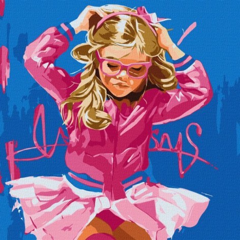 Картина по номерам - "Зефирная малышка" © Mariia Kotiuzhynska, 50х50см