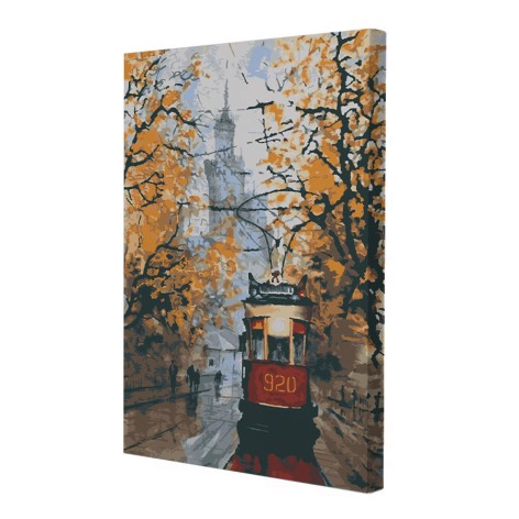 Картина за номерами Riviera Blanca "Дощовий пейзаж" 28x40 см 22 кольори (RB-0779)