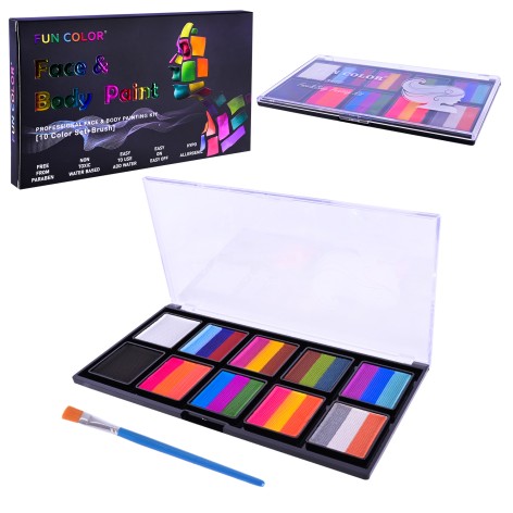 Аквагрим для обличчя і тіла на водній основі Fun Color CN-119
