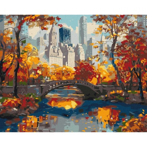 Набор для росписи номеров. "Золотой парк" 40х50см