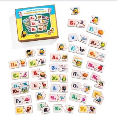 Пазлы половинки Украинский Алфавит Ubee ПСД252