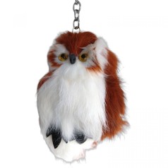 Брелок сова теракотта