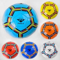 Футбольный мяч 6 видов, 280-300 грамм, материал PVC, размер №5