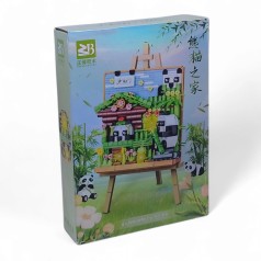 Конструктор Painting: Дом панды, со светом, в коробке