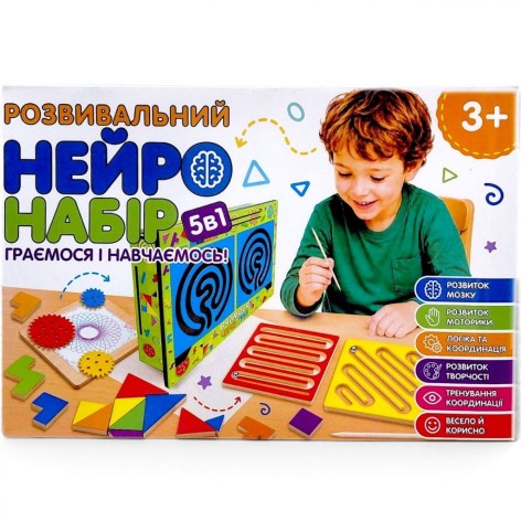 Навчальна гра, розвивальний "Нейро набір" 5в1