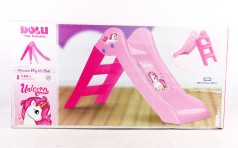 УЦІНКА 30% Дитяча гірка UNICORN пластикова, рожева, 47х70х111см, у кор. //