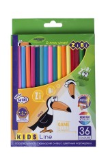 Кольорові олівці, 36 кольорів, Kids Line