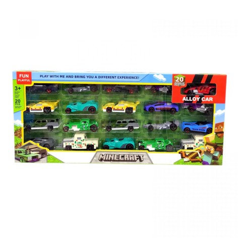 Набір машин 20 шт, металопластиковий корпус, в коробці