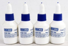 УЦІНКА 30% Клей ПВА 50 мл, JOBMAX, колпачок-дозатор, 4шт.в уп.