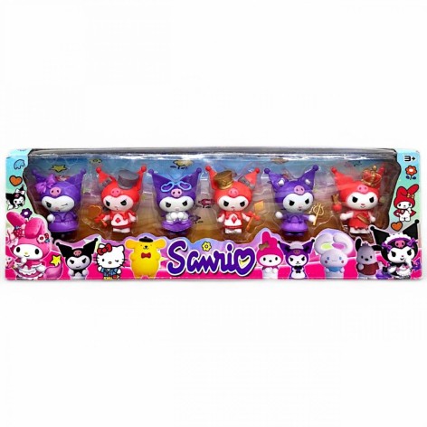 Фигурки аниме "Sanrio: Куроми", 6 фигурок, высота 7 см