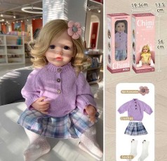 Лялька реборн "Chimi Doll" - 56 см, із щільної гуми, волосся-високотемпературна перука, в кор.