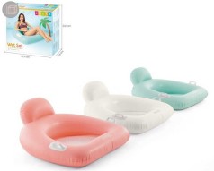 Надувной плотик-кресло Intex 3 цвета,размер 114x107 см, в кор.. МИКС /6/