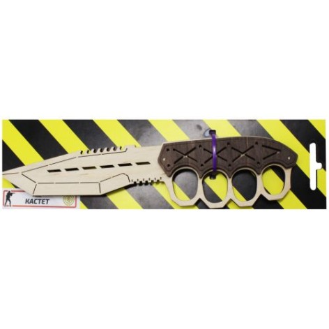 Сувенірний ніж Сувенір Декор "Кастет" дерев'яний 25 см (KNU)