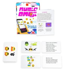 Настольная игра Strateg Music Emoji развлекательная на украинском языке /40/