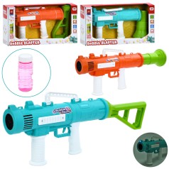 Мильні бульбашки автомат, світло, запаска 8,5см, 2 види(48см, 53см) по 2 кольори, на бат-ці, в кор-ці, 41,5-20,5-9см 