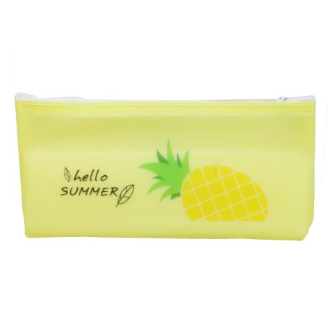 Пенал-косметичка  силіконовий жовтий