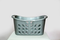 Корзина прямокутна 30 л (мікс 1 (коричн, беж,білий флок, сірий, білий перлам))