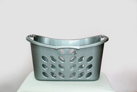 Корзина прямокутна 30 л (мікс 1 (коричн, беж,білий флок, сірий, білий перлам))