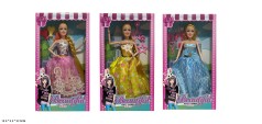 Лялька з нарядами типу Барбі, мікс 3 види, с аксес кор. 18*5*32,5см 