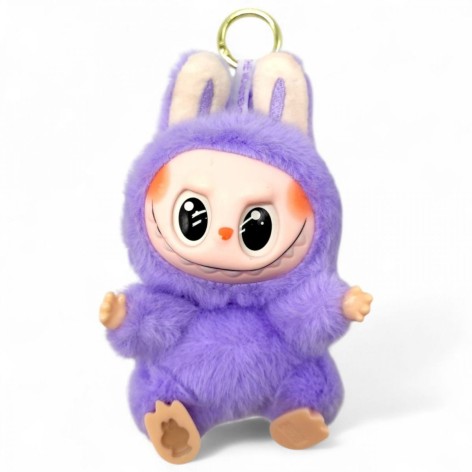 Лабубу з LED підсвіткою, музична (без упаковки) 16 см (ФІОЛЕТОВА)