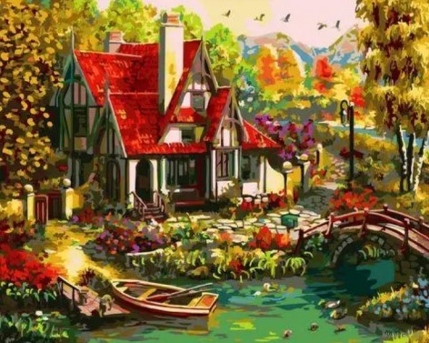 Алмазна мозаїка за номерами 40*50 