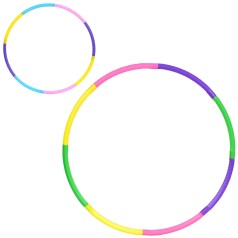 Обруч хулахуп 70см 8 секцій мікс кольорів