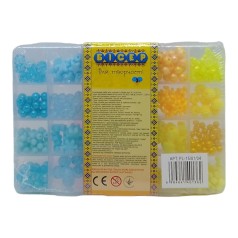 Бісер арт. PL-15/01/04 патріотичні кольори,намистин, бісер, підвіски, гумова волосінь, короб. 13*18,5*2см