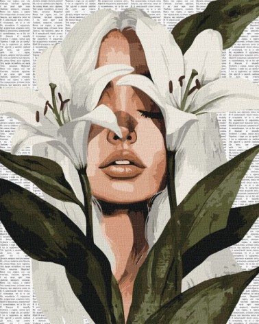 Картина по номерам - "Красочная поэзия: Лилии" ©art_selena_ua, 40х50см
