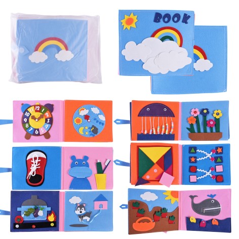 Книга м'яка тактильна, п/е 20*20*6см 