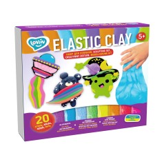 Набір для ліплення з повітряним пластиліном Elastic Clay 20 sticks TM Lovin ОКТО