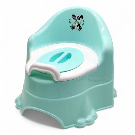 Горшок детский ПАНДА (БИРЮЗОВЫЙ)