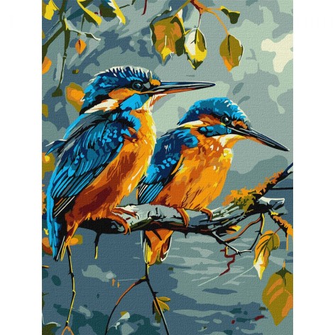 Набор для росписи номеров. "Сокровища природы" 30х40см