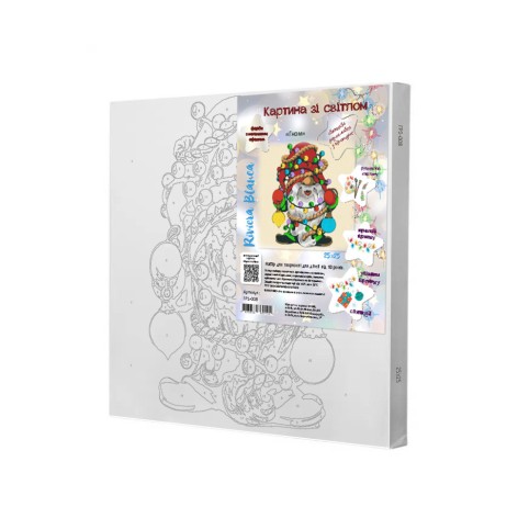 Картина по номерам со светодиодной подсветкой для детей Riviera Blanca Гном 25x25 см (ГР1-008)