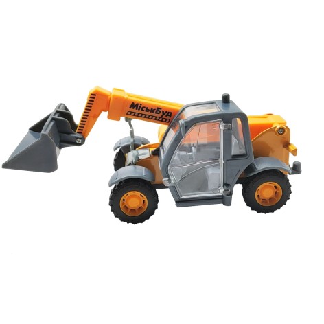 Машинка будівельний навантажувач, інерційна модель (SB-17-55-B-WB(CIS)), з дверцятами, що відкриваються, з висувною стрілою, (6х17х7см)