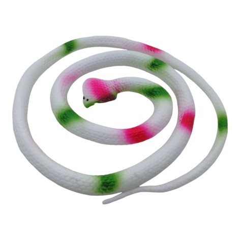 Іграшка-тягучка "Кобра", гумова, 100 см (біла)