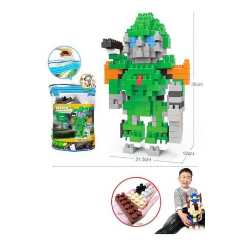 Конструктор "Робот", 233 элемента, в сумке 30*25*10см 