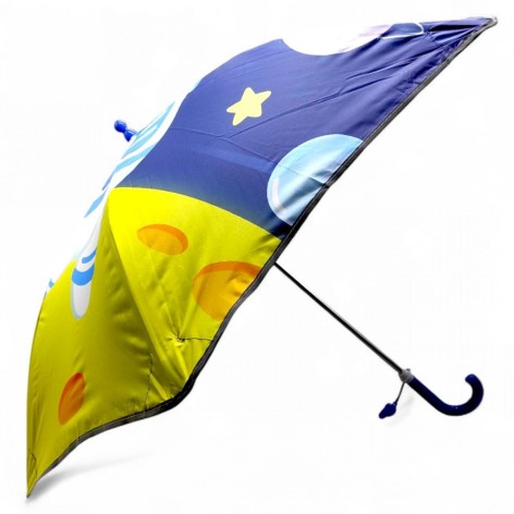 Парасолька MIC "C68654" тростина, світловідбиваючі смужки, свисток, висота 66 см, діаметр 77 см