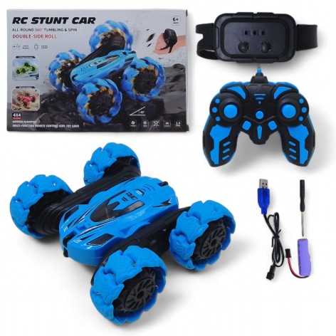Машинка-перевертень на радіокеруванні (синя)