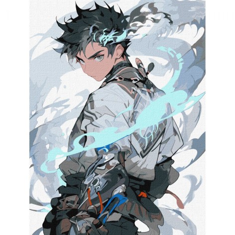 Картина по номерам "Аниме. Полный силой" 30х40 см