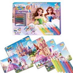 Набір для творчості Малюй піском Принцеси 4FUN Game Club, в коробці