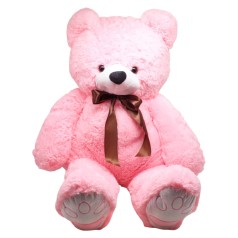 М'яка іграшка Ведмідь Бонік висота 100 см (за стандартом 125 см) рожевий