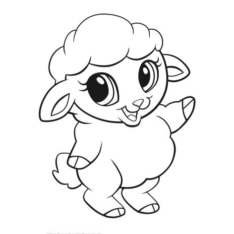 Набір для розпису по контуру Riviera Blanca "Баранчик" 25x25 см 6 кольорів (КА-001)