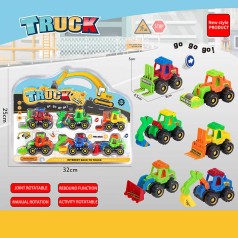 Набір спецтехніки інерція, 6 штук в слюді 