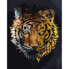 Картина по номерах Тигр 30х40 см