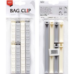 Набір затискачів для пакетів 6шт 628-3069, 16/ 9,5 / 6,5*1,5*1,8см