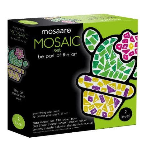 Набор для творчества Mosaaro хрустальное стекло мозаика "Кактус"