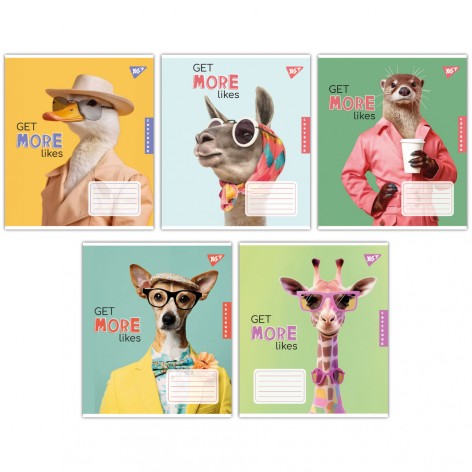 А5/18 лін. Yes Get more likes, тетрадь учнів. 25 шт в уп. //