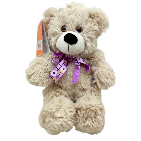 М'яка іграшка-обіймашка "Ведмедик Тедді" (ПУДРОВИЙ) 34 см