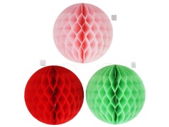 Декор раскладные шарики из бумаги тишью 25 см